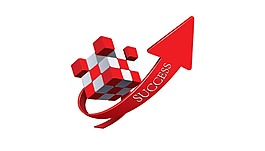 紅色箭頭魔方png元素