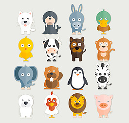 卡通元素動物素材