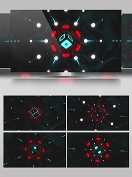 藍光星際方塊動態(tài)視頻素材