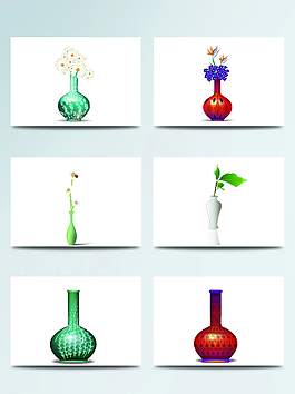 各種花瓶矢量素材