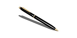 大氣商務(wù)簽字筆png元素