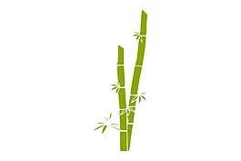 手绘清新竹子png元素