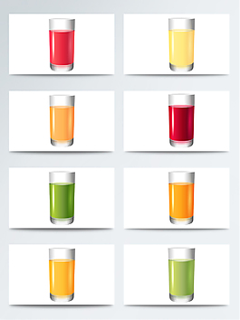 高清免扣美味水果果汁飲料PNG素材