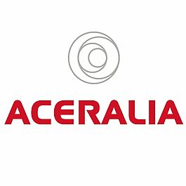 aceralia公司红灰字母logo设计