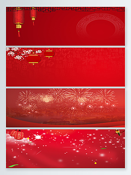 紅色燈籠新年背景圖