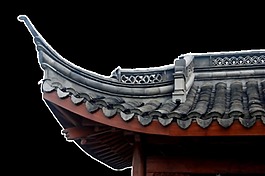 古建筑房檐素材設計