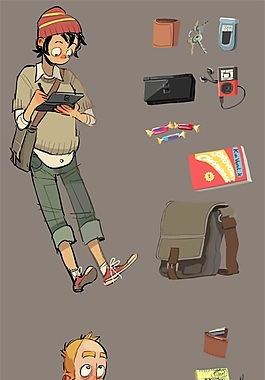 時尚個性簡約男裝效果圖