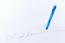 藍色創意小巧的圓珠筆jpg素材