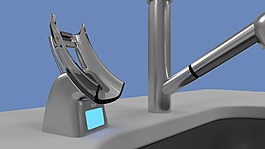 3d智能水龍頭產品機器jpg素材