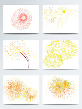 春節(jié)煙花炫彩色圖案合集