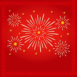 紅色復古新年背景