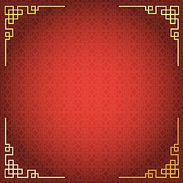 紅色復古新年背景