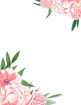 手繪信紙印花PNG透明素材