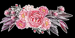 盛開的鮮花PNG透明素材
