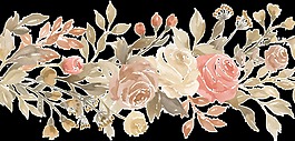 玫瑰藝術(shù)花卉PNG透明素材