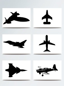 黑絲飛機矢量素材