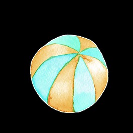 沙灘排球PNG透明素材
