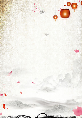 2018年喜慶梅花燈籠新年海報(bào)