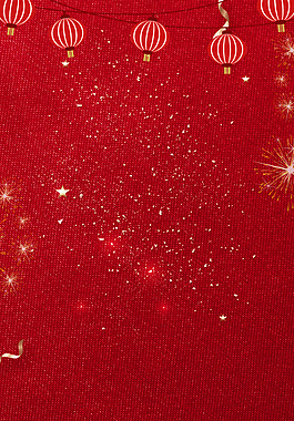2018狗年紅色中國風PSD分層