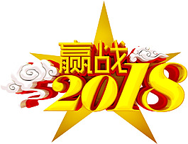 贏戰2018活動主題藝術字
