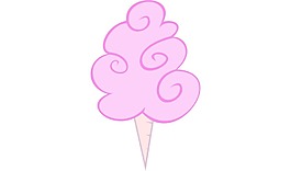卡通粉色棉花糖png元素