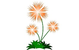 創(chuàng)意太陽花png元素