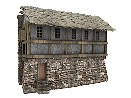 農(nóng)家建筑房屋png元素