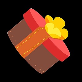 手繪卡通扁平禮物裝飾素材