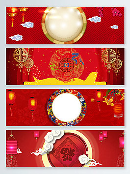 新春促銷電商淘寶banner背景