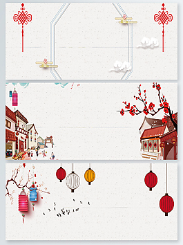 紋理冬季新年狗年banner背景