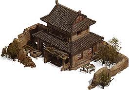 復(fù)古建筑png元素