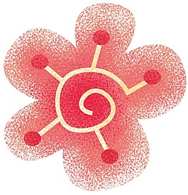 創(chuàng)意抽象花朵png元素