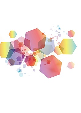 彩色几何图形png元素
