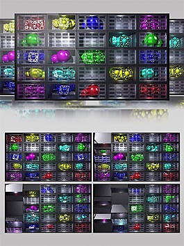 彩色夢幻瑪瑙動態(tài)視頻素材