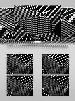 黑白交錯光束動態(tài)視頻素材