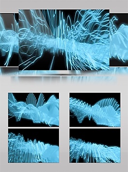 藍色雪白光束動態(tài)視頻素材