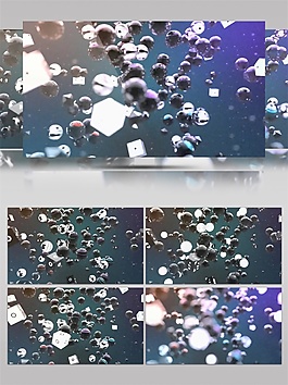 紫色氣泡宇宙動態視頻素材