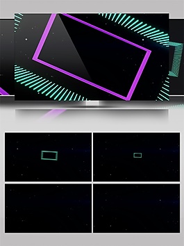 紫色星光舞臺動態(tài)視頻素材