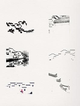 中國風文化海報背景元素