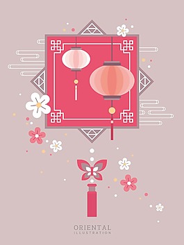 喜慶新春拜年海報(bào)設(shè)計(jì)