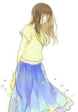 卡通動(dòng)漫少女png元素
