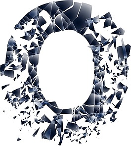 卡通黑色創(chuàng)意字母png元素