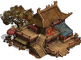 卡通動(dòng)漫建筑png元素