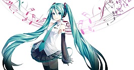 卡通動漫音樂少女png元素