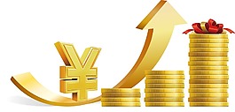 增長(zhǎng)財(cái)富金幣png元素