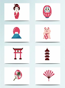 精美日本旅游元素設(shè)計(jì)