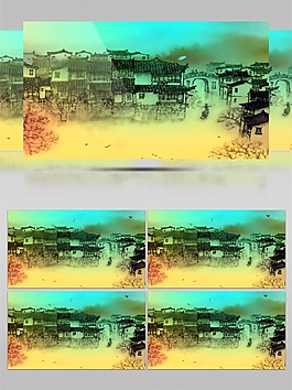 復(fù)古光黃視頻素材