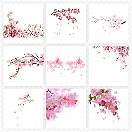 粉色桃花素材合集