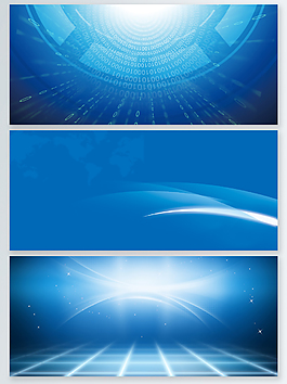 藍(lán)色星空粒子banner背景