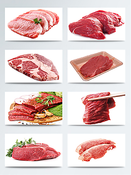 大塊新鮮的生肉肉類